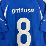 Shop 2010/11 ITALY GATTUSO #8 HOME SHIRT (XL) PUMA, classic football shirts, vintage football shirts & retro soccer jerseys at Cult Kits
