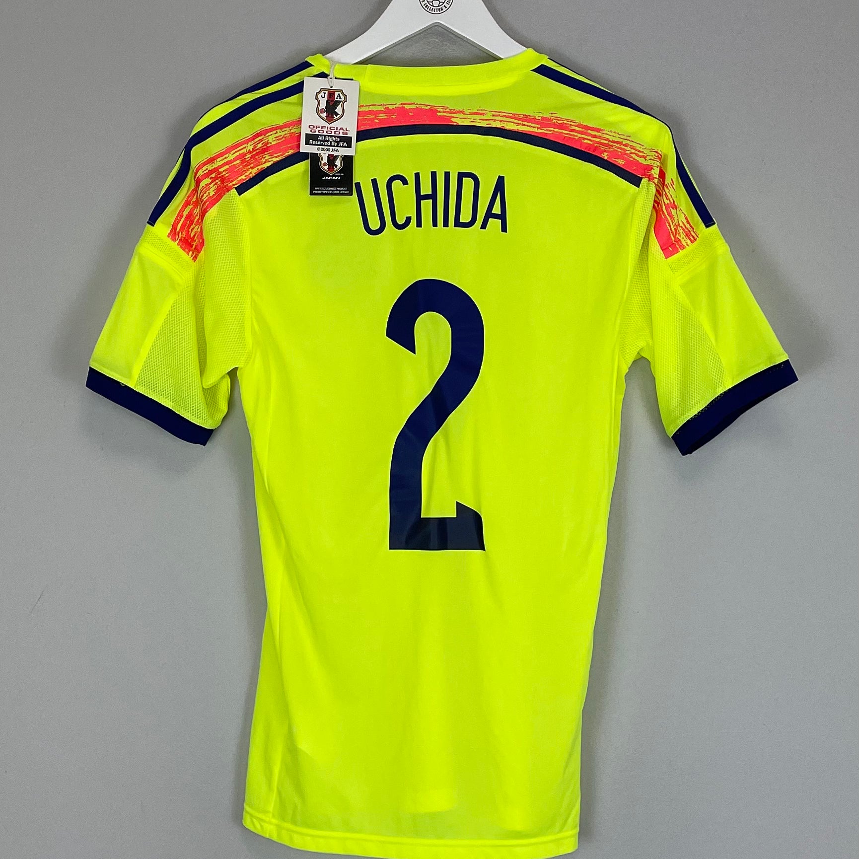 Shop 2014/15 JAPAN UCHIDA #6 *PLAYER ISSUE* BNWT AWAY SHIRT (M) ADIDAS, classic football shirts, vintage football shirts & retro soccer jerseys at Cult Kits