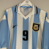 1999/00 ARGENTINA BATISTUTA #9 HOME SHIRT (XXL) REEBOK