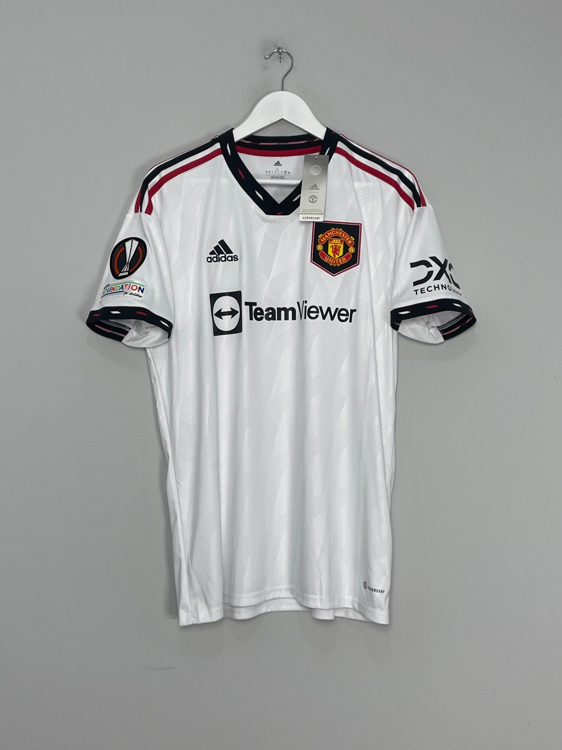 Shop 2022/23 MANCHESTER UNITED RONALDO #7 *BNWT* E/L AWAY SHIRT (L) ADIDAS, classic football shirts, vintage football shirts & retro soccer jerseys at Cult Kits