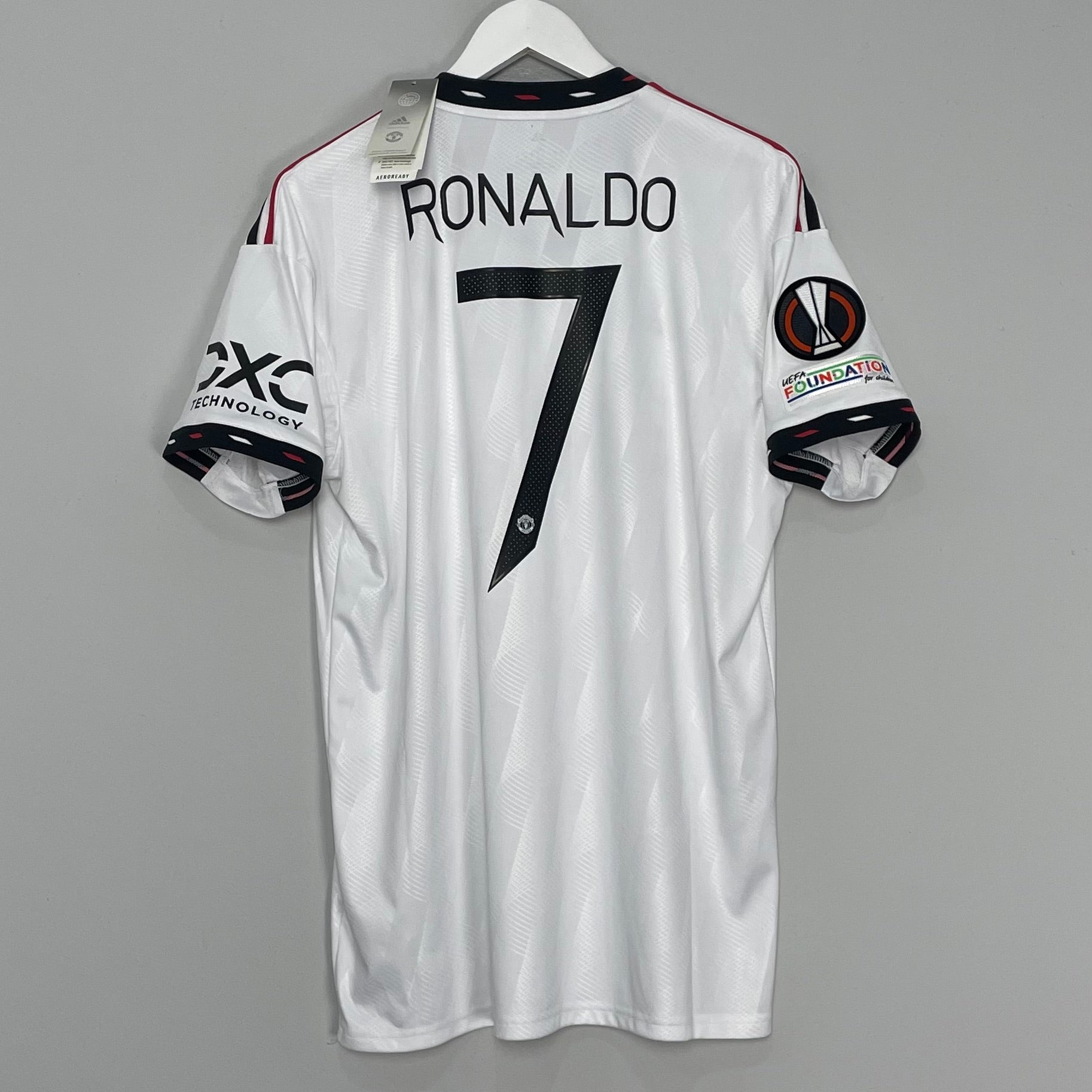 Shop 2022/23 MANCHESTER UNITED RONALDO #7 *BNWT* E/L AWAY SHIRT (L) ADIDAS, classic football shirts, vintage football shirts & retro soccer jerseys at Cult Kits