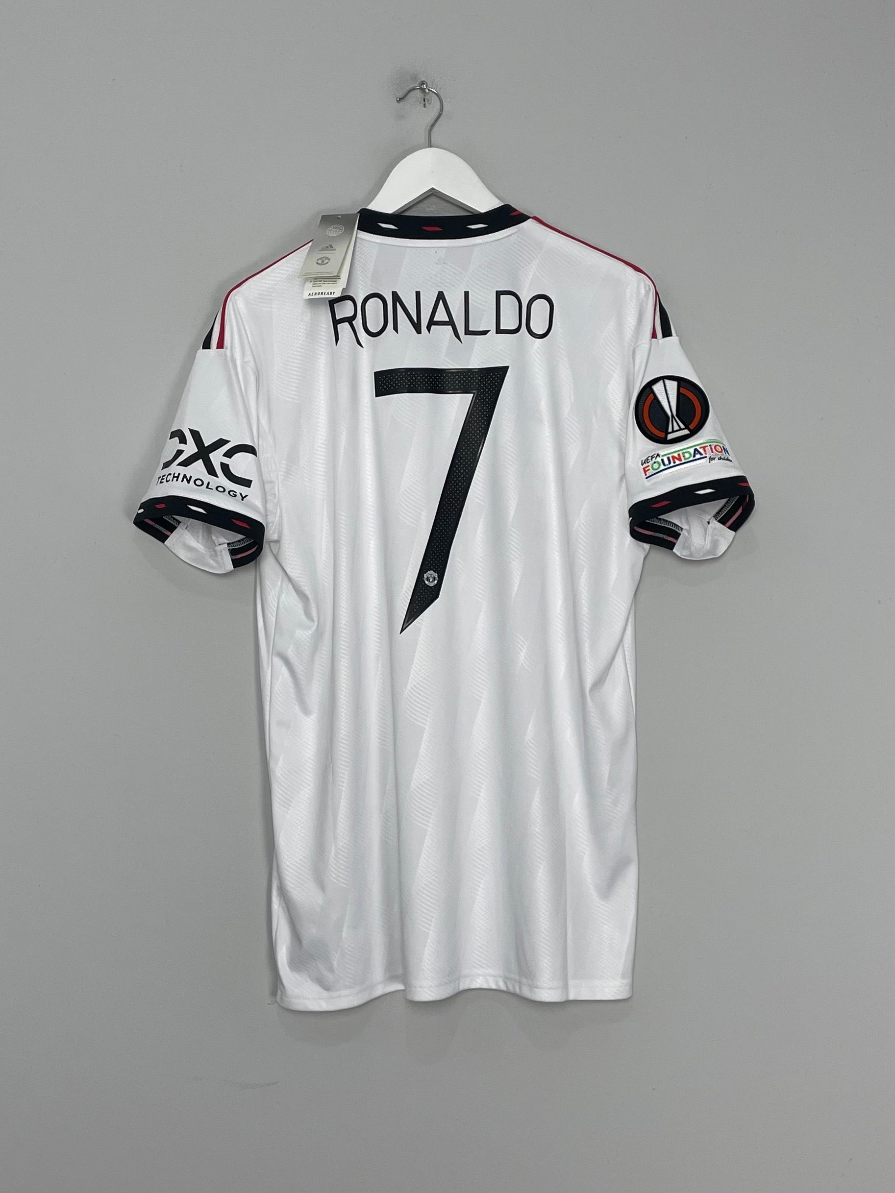 Shop 2022/23 MANCHESTER UNITED RONALDO #7 *BNWT* E/L AWAY SHIRT (L) ADIDAS, classic football shirts, vintage football shirts & retro soccer jerseys at Cult Kits