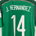 Shop 2014/15 MEXICO J.HERNANDEZ #14 HOME SHIRT (L) ADIDAS, classic football shirts, vintage football shirts & retro soccer jerseys at Cult Kits