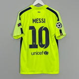 Shop 2014/15 BARCELONA MESSI #10 C/L THIRD SHIRT (M) NIKE, classic football shirts, vintage football shirts & retro soccer jerseys at Cult Kits
