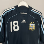 Shop 2007/09 ARGENTINA MESSI #18 *BNWT* AWAY SHIRT (L) ADIDAS, classic football shirts, vintage football shirts & retro soccer jerseys at Cult Kits