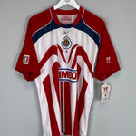 Shop 2006/07 CHIVAS GUADALAJARA O.BRAVO #9 *BNWT* HOME SHIRT (XL) REEBOK, classic football shirts, vintage football shirts & retro soccer jerseys at Cult Kits