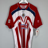 Shop 2006/07 CHIVAS GUADALAJARA O.BRAVO #9 *BNWT* HOME SHIRT (XL) REEBOK, classic football shirts, vintage football shirts & retro soccer jerseys at Cult Kits