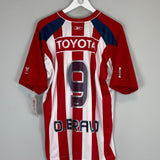 Shop 2006/07 CHIVAS GUADALAJARA O.BRAVO #9 *BNWT* HOME SHIRT (XL) REEBOK, classic football shirts, vintage football shirts & retro soccer jerseys at Cult Kits
