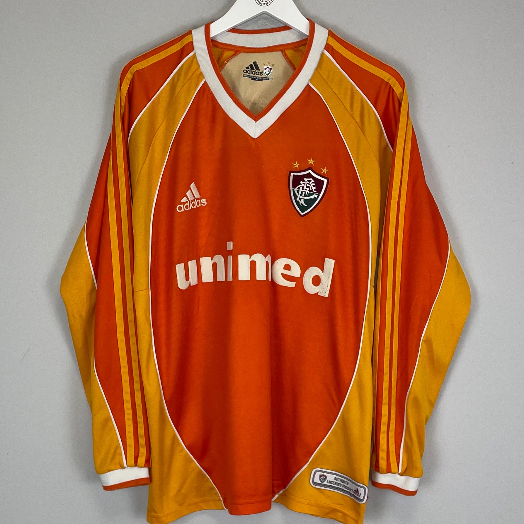 Shop 2002 FLUMINENSE #10 L/S THIRD SHIRT (M) ADIDAS, classic football shirts, vintage football shirts & retro soccer jerseys at Cult Kits