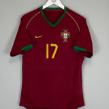 Shop 2006/08 PORTUGAL RONALDO #17 HOME SHIRT (M) NIKE, classic football shirts, vintage football shirts & retro soccer jerseys at Cult Kits