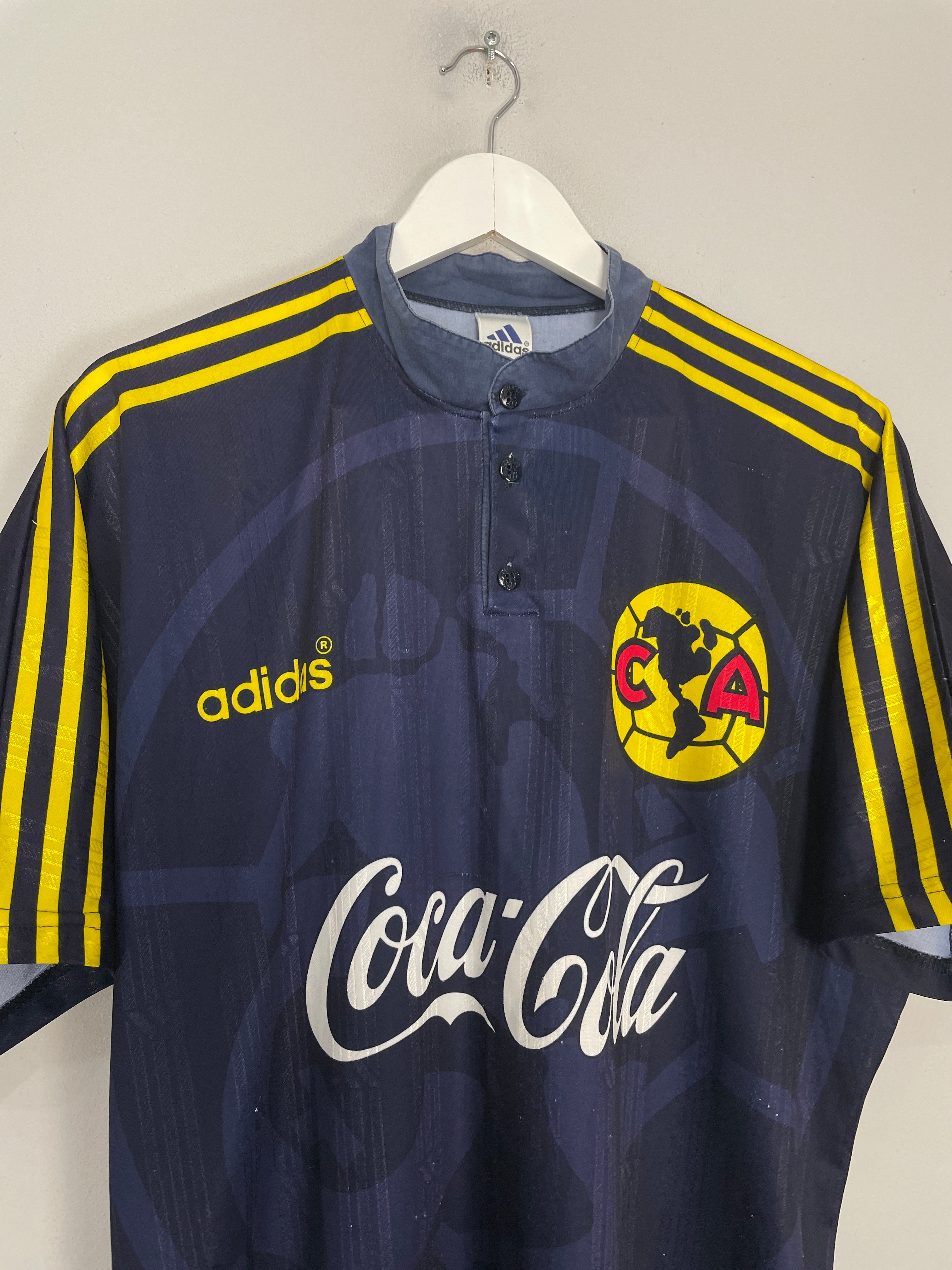 Shop 1996/98 CLUB AMERICA AWAY SHIRT (L) ADIDAS, classic football shirts, vintage football shirts & retro soccer jerseys at Cult Kits