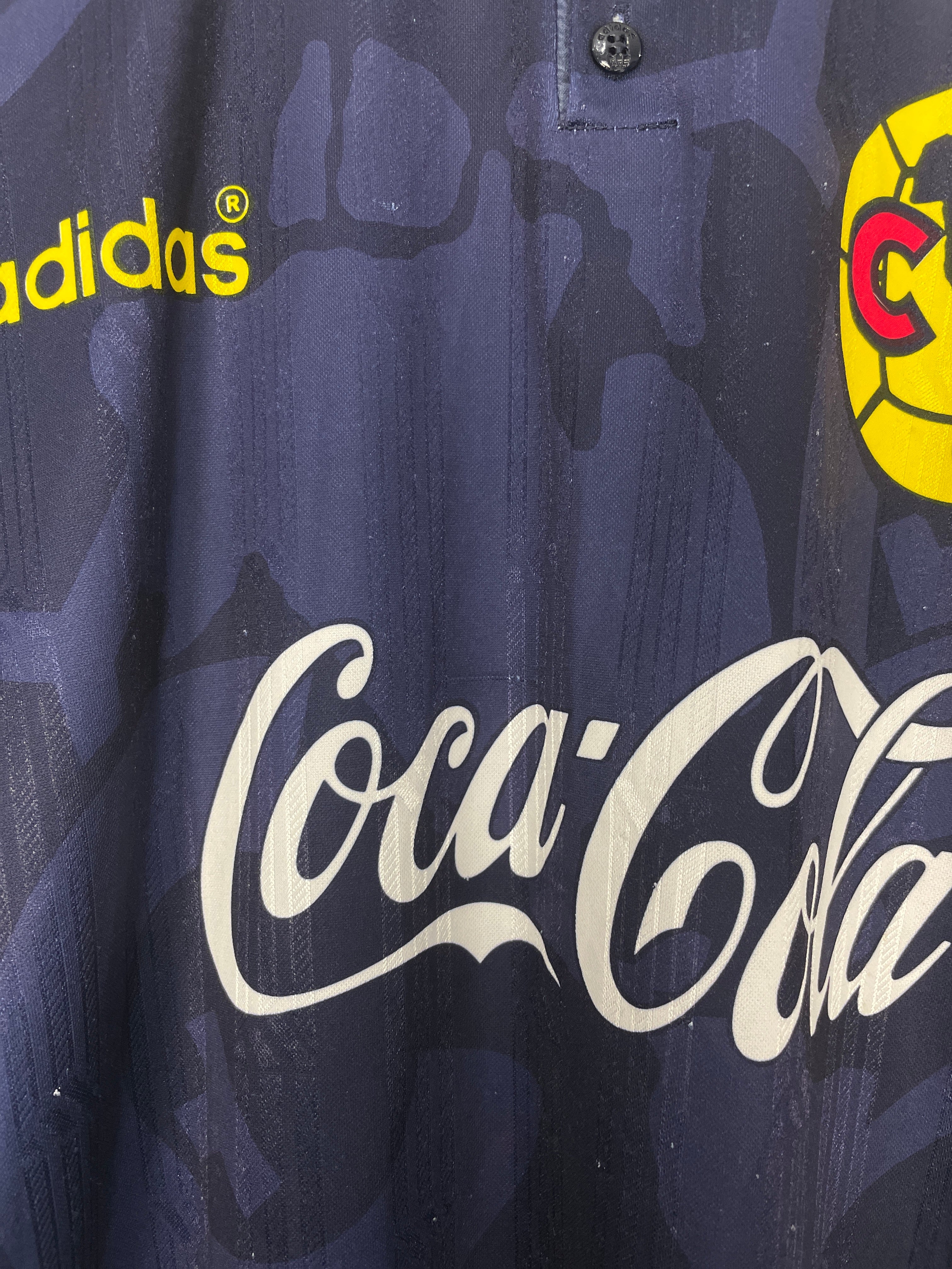 Shop 1996/98 CLUB AMERICA AWAY SHIRT (L) ADIDAS, classic football shirts, vintage football shirts & retro soccer jerseys at Cult Kits