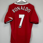 Shop 2004/05 MANCHESTER UNITED RONALDO #7 HOME SHIRT (L) NIKE, classic football shirts, vintage football shirts & retro soccer jerseys at Cult Kits