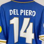 Shop 1996/97 ITALY DEL PIERO #14 HOME SHIRT (L) NIKE, classic football shirts, vintage football shirts & retro soccer jerseys at Cult Kits