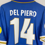 Shop 1996/97 ITALY DEL PIERO #14 HOME SHIRT (L) NIKE, classic football shirts, vintage football shirts & retro soccer jerseys at Cult Kits