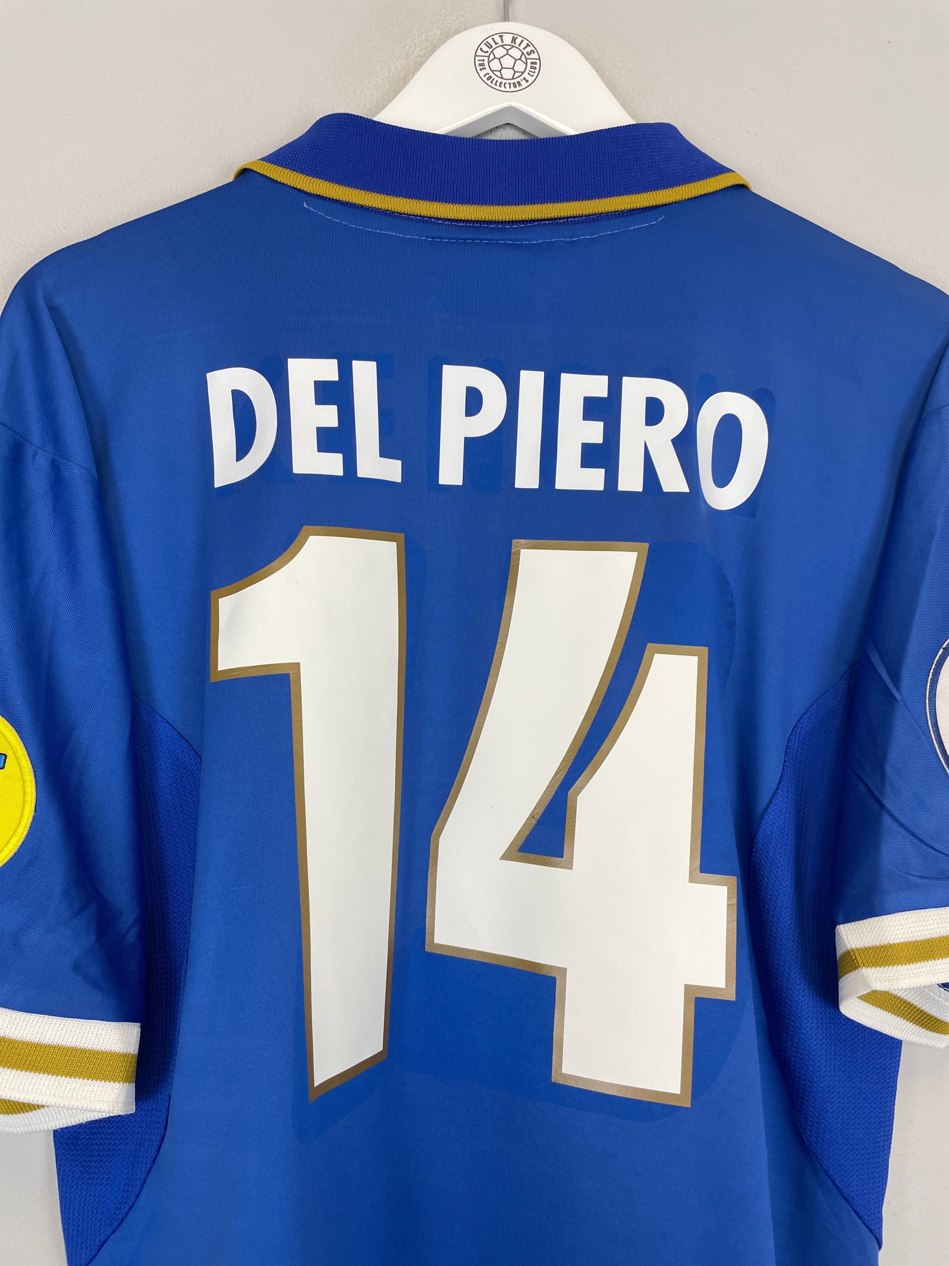 Shop 1996/97 ITALY DEL PIERO #14 HOME SHIRT (L) NIKE, classic football shirts, vintage football shirts & retro soccer jerseys at Cult Kits