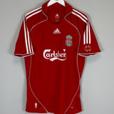 Shop 2006/08 LIVERPOOL CROUCH #15 HOME SHIRT (L) ADIDAS, classic football shirts, vintage football shirts & retro soccer jerseys at Cult Kits