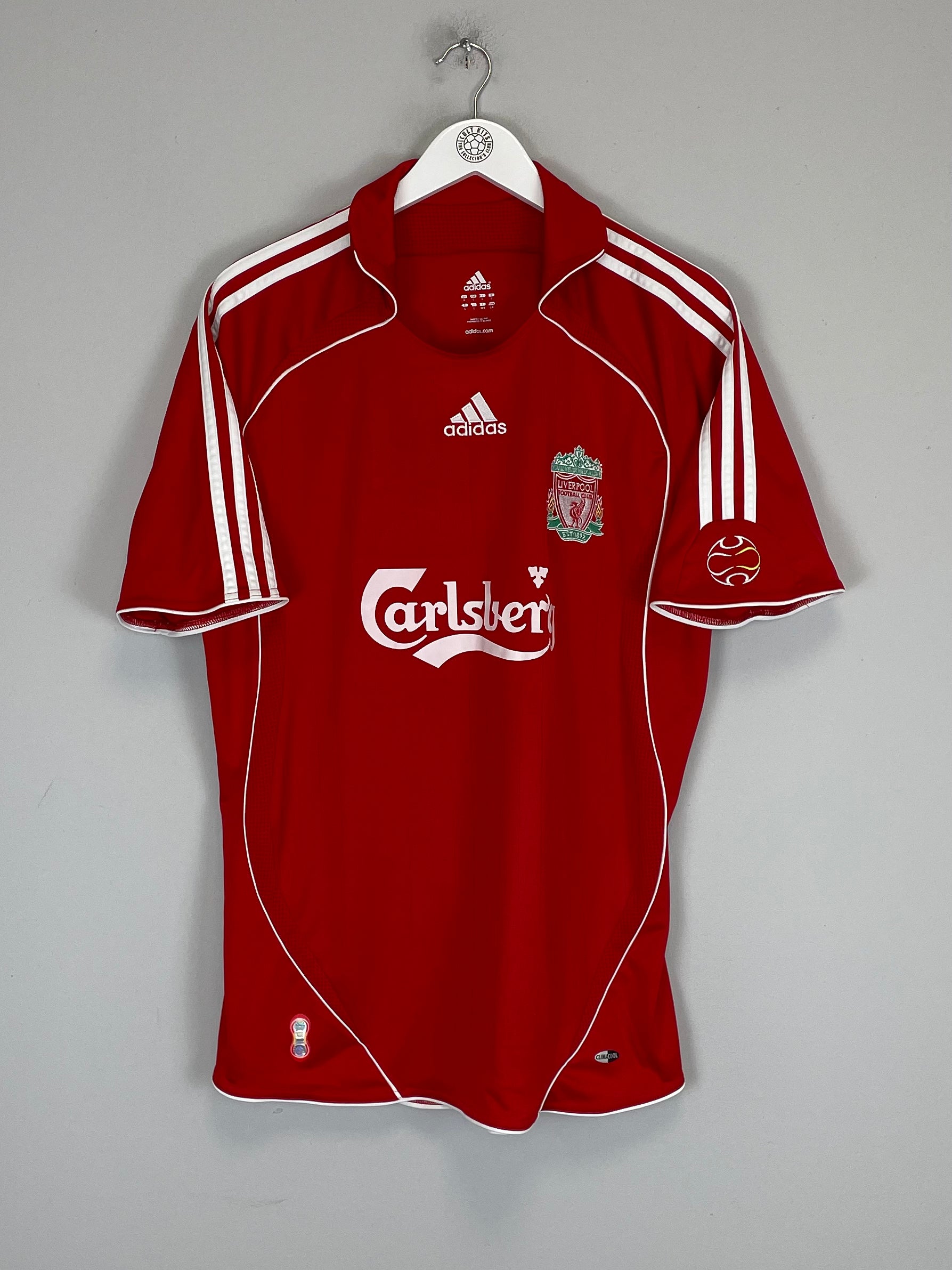 Shop 2006/08 LIVERPOOL CROUCH #15 HOME SHIRT (L) ADIDAS, classic football shirts, vintage football shirts & retro soccer jerseys at Cult Kits