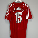 Shop 2006/08 LIVERPOOL CROUCH #15 HOME SHIRT (L) ADIDAS, classic football shirts, vintage football shirts & retro soccer jerseys at Cult Kits