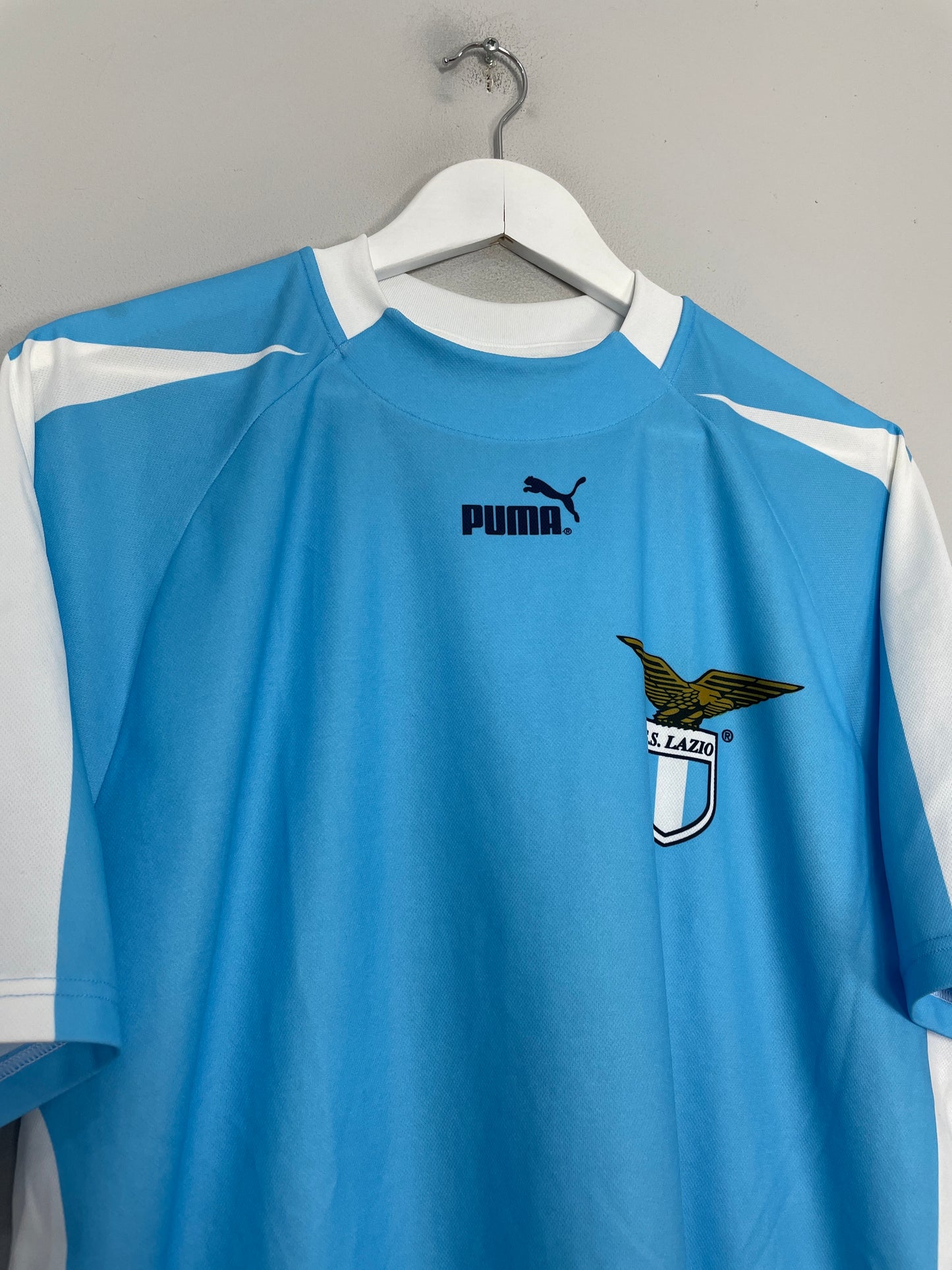 2003/04 LAZIO HOME SHIRT *SIGNED* (M) PUMA