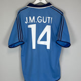 Shop 1999/00 REAL MADRID GUTI #14 THIRD SHIRT (L) ADIDAS, classic football shirts, vintage football shirts & retro soccer jerseys at Cult Kits