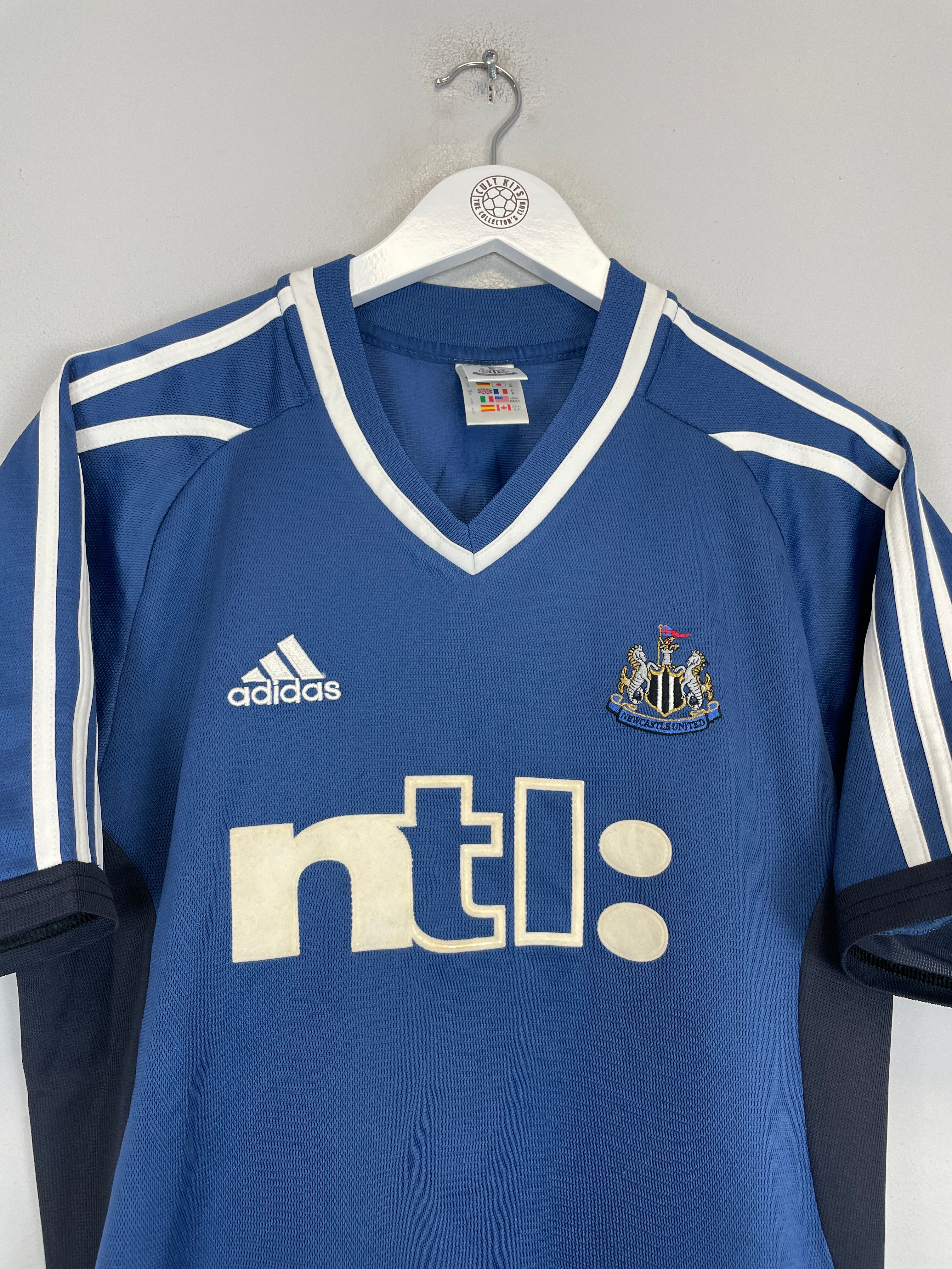Shop 2001/02 NEWCASTLE UNITED SHEARER #9 AWAY SHIRT (S) ADIDAS, classic football shirts, vintage football shirts & retro soccer jerseys at Cult Kits