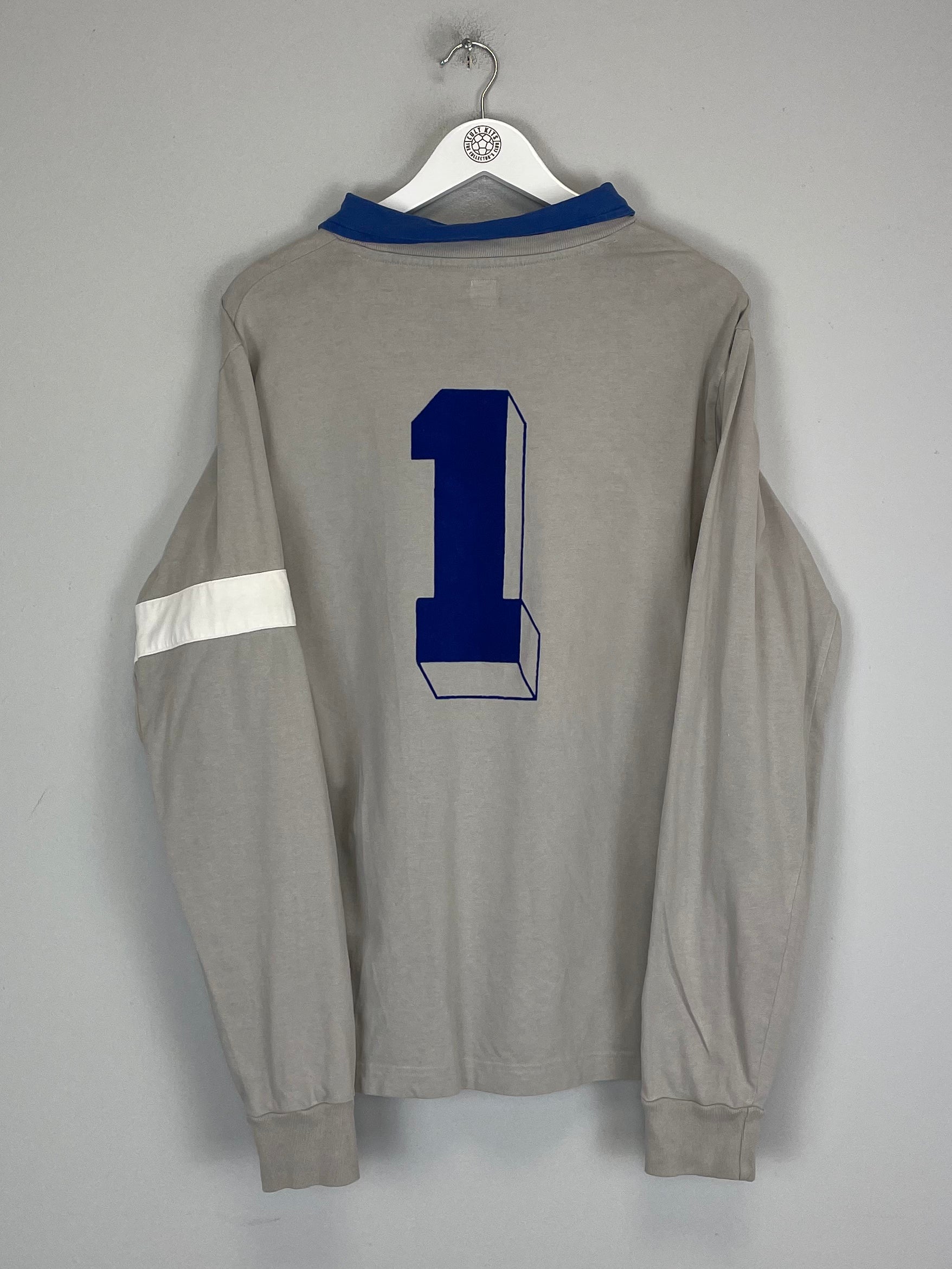 Shop 1982 ITALY L/S #1 GK SHIRT (L) ADIDAS ORIGINALS, classic football shirts, vintage football shirts & retro soccer jerseys at Cult Kits