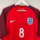 Shop 2016/17 ENGLAND BARKLEY #8 AWAY SHIRT (XL) NIKE, classic football shirts, vintage football shirts & retro soccer jerseys at Cult Kits