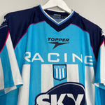 Shop 2001/02 RACING CLUB #9 HOME SHIRT (XL) TOPPER, classic football shirts, vintage football shirts & retro soccer jerseys at Cult Kits