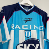 Shop 2001/02 RACING CLUB #9 HOME SHIRT (XL) TOPPER, classic football shirts, vintage football shirts & retro soccer jerseys at Cult Kits