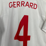 Shop 2010/11 ENGLAND GERRARD #4 HOME SHIRT (XL) UMBRO, classic football shirts, vintage football shirts & retro soccer jerseys at Cult Kits