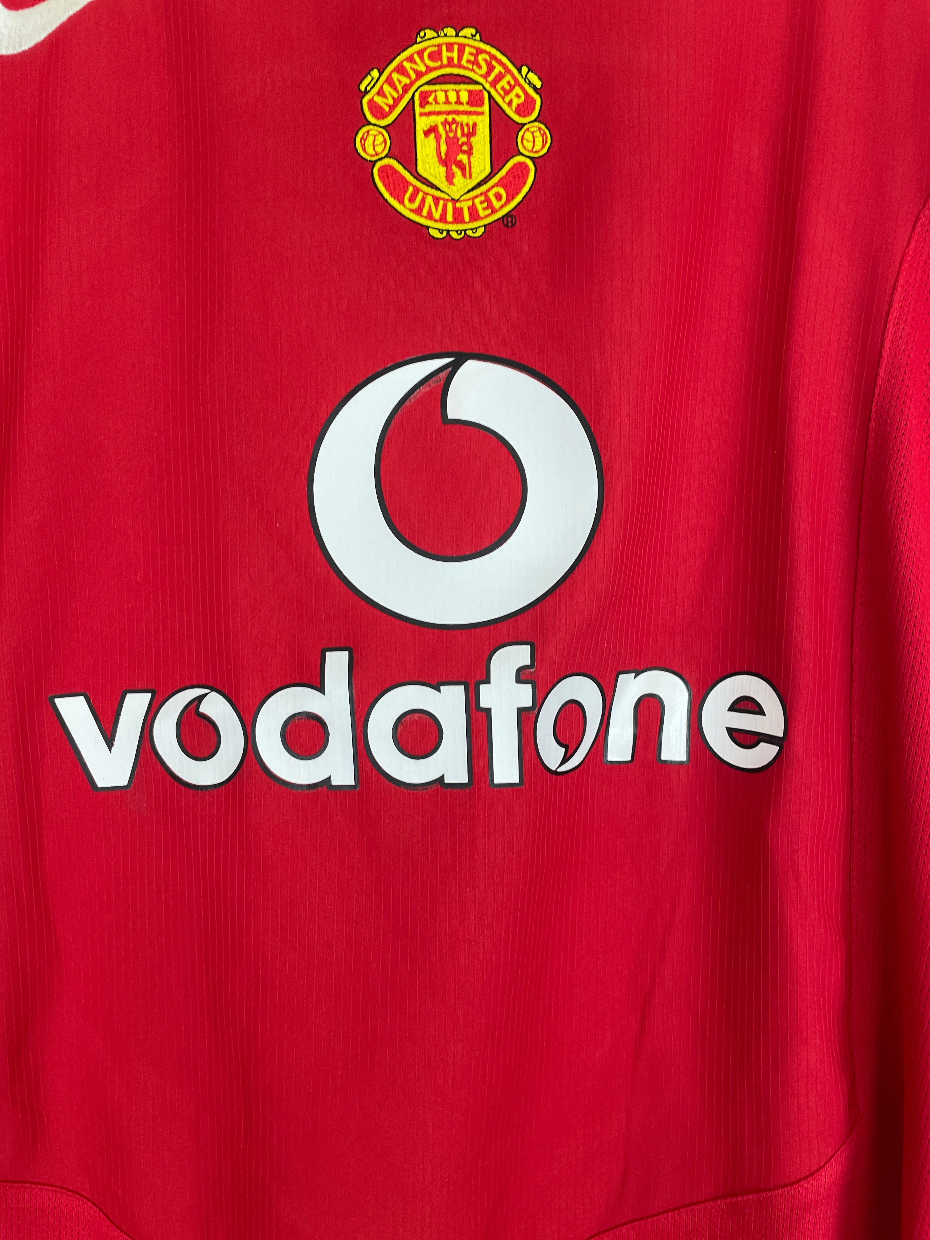 Shop 2004/06 MANCHESTER UNITED RONALDO #7 L/S HOME SHIRT (S) NIKE, classic football shirts, vintage football shirts & retro soccer jerseys at Cult Kits