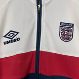 Shop 2000/02 ENGLAND TRACK JACKET (L) UMBRO, classic football shirts, vintage football shirts & retro soccer jerseys at Cult Kits