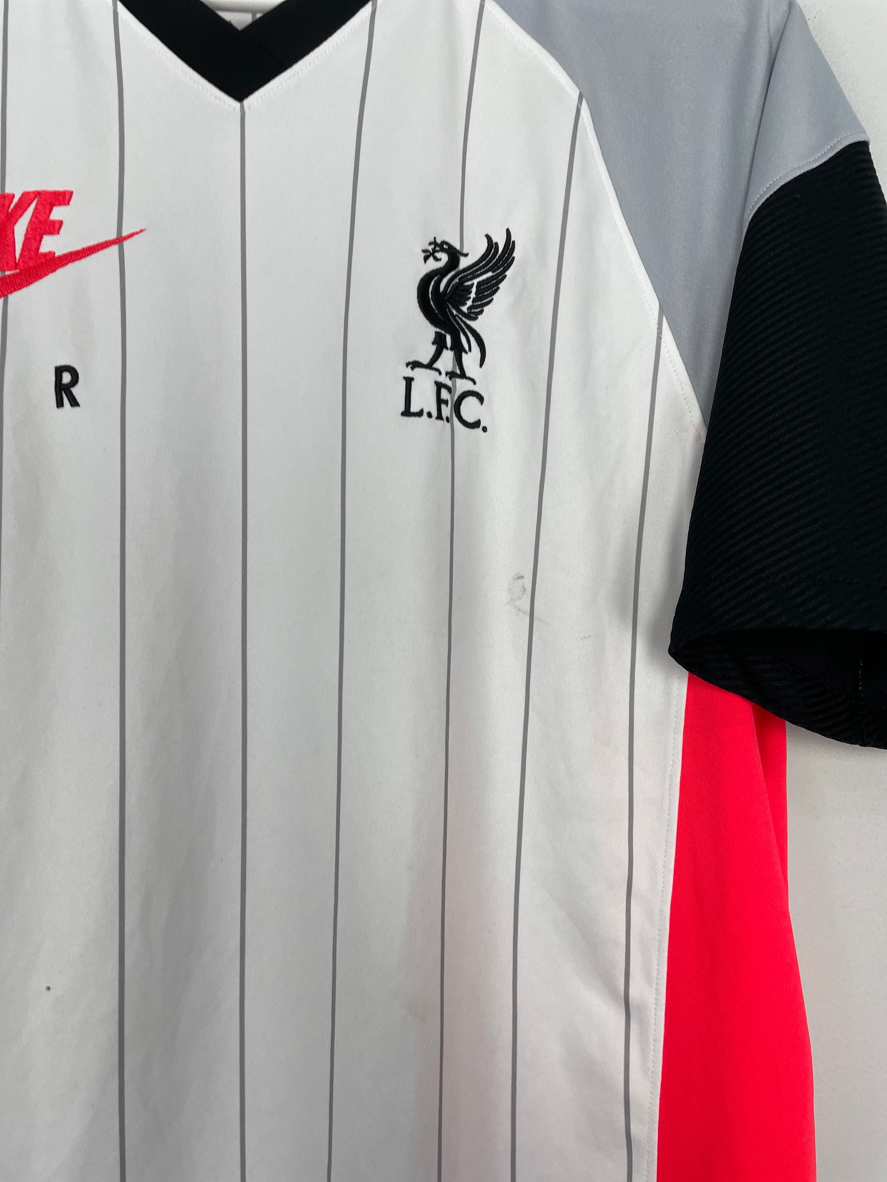 Shop 2020/21 LIVERPOOL TRAINING SHIRT (L) NIKE, classic football shirts, vintage football shirts & retro soccer jerseys at Cult Kits