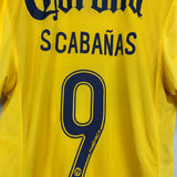 2008/09 CLUB AMERICA S.CABANAS #9 *PLAYER ISSUE* HOME SHIRT (XL) NIKE