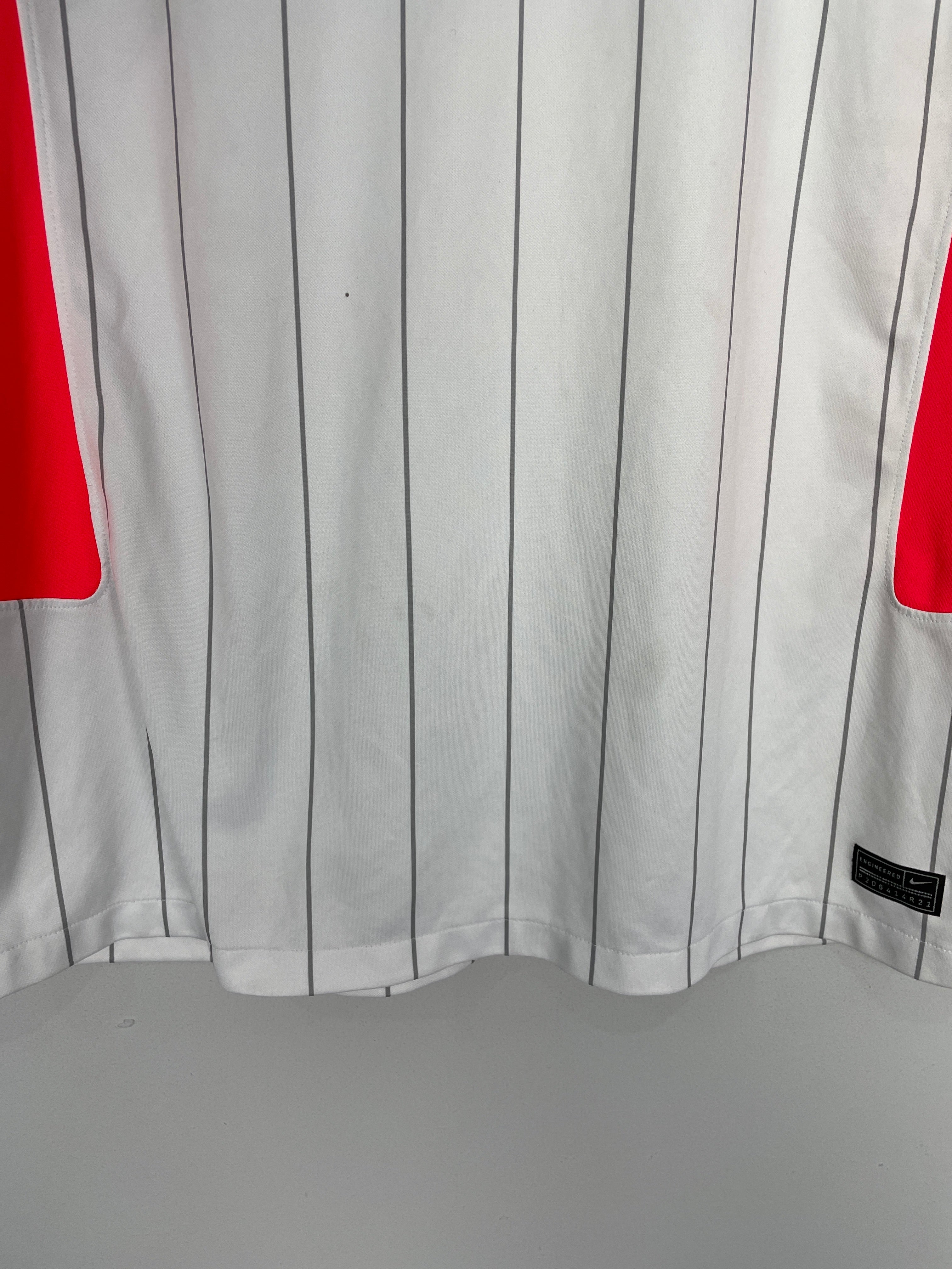 Shop 2020/21 LIVERPOOL TRAINING SHIRT (L) NIKE, classic football shirts, vintage football shirts & retro soccer jerseys at Cult Kits