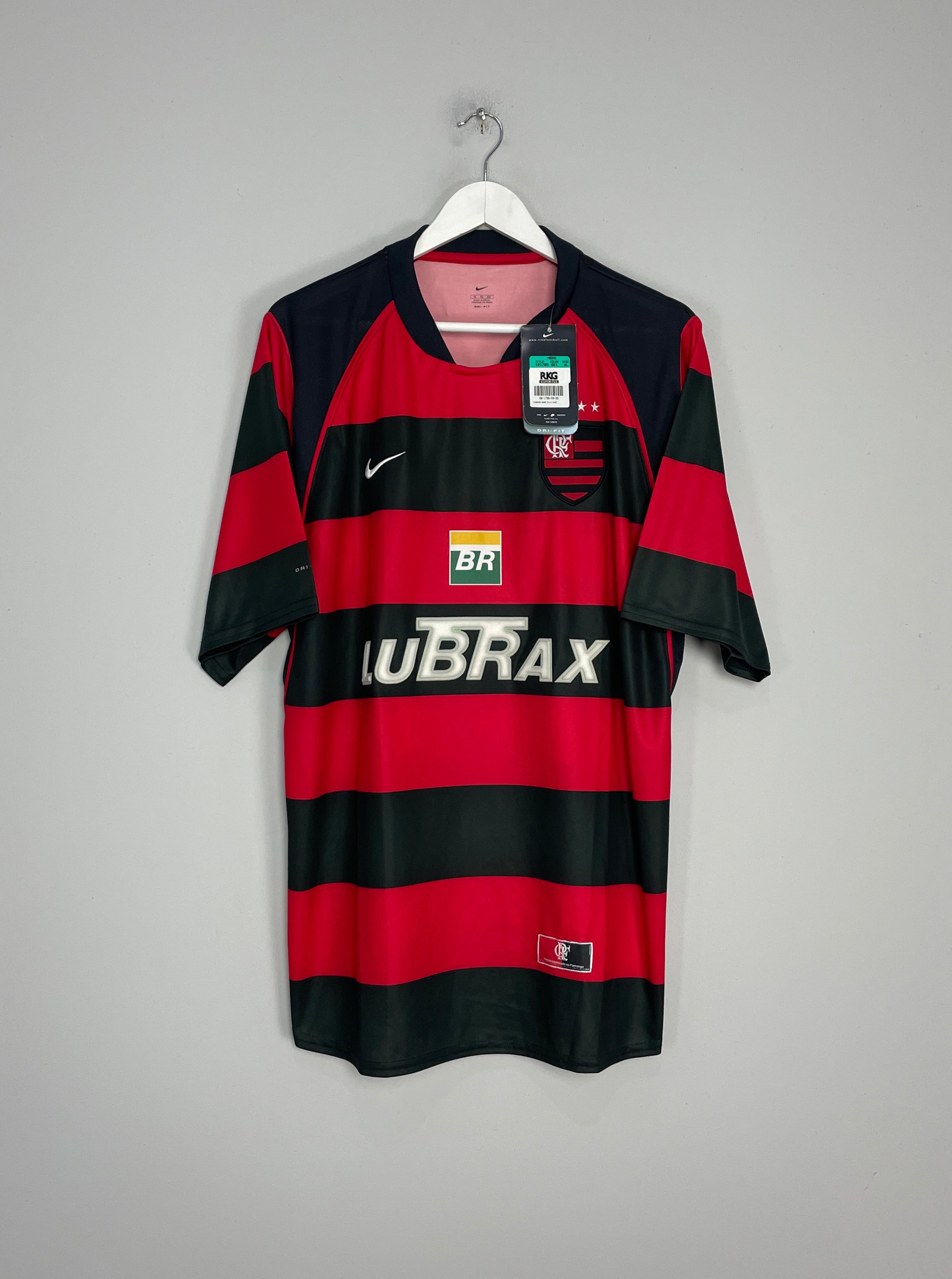 Shop 2004/06 FLAMENGO #10 *BNWT* HOME SHIRT (XL) NIKE, classic football shirts, vintage football shirts & retro soccer jerseys at Cult Kits