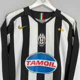 2005/06 JUVENTUS CANNAVARO #28 L/S HOME SHIRT (L) NIKE