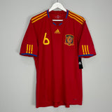 2010/11 SPAIN A.INIESTA #6 *BNWT* HOME SHIRT (XL) ADIDAS