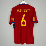 2010/11 SPAIN A.INIESTA #6 *BNWT* HOME SHIRT (XL) ADIDAS
