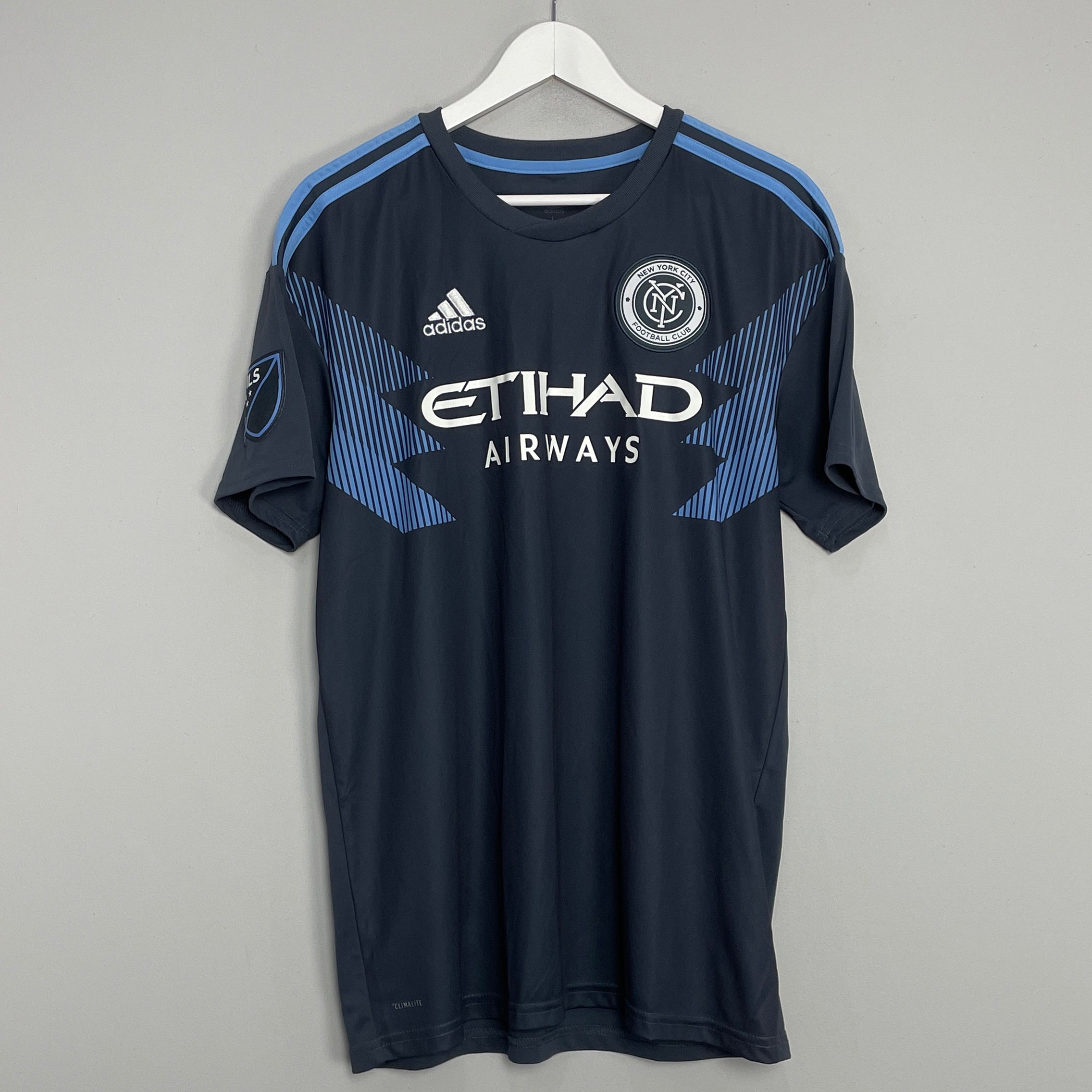 Shop 2018 NEW YORK CITY AWAY SHIRT (L) ADIDAS, classic football shirts, vintage football shirts & retro soccer jerseys at Cult Kits