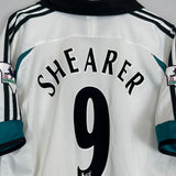 1999/00 NEWCASTLE UNITED SHEARER #9 AWAY SHIRT (XL) ADIDAS