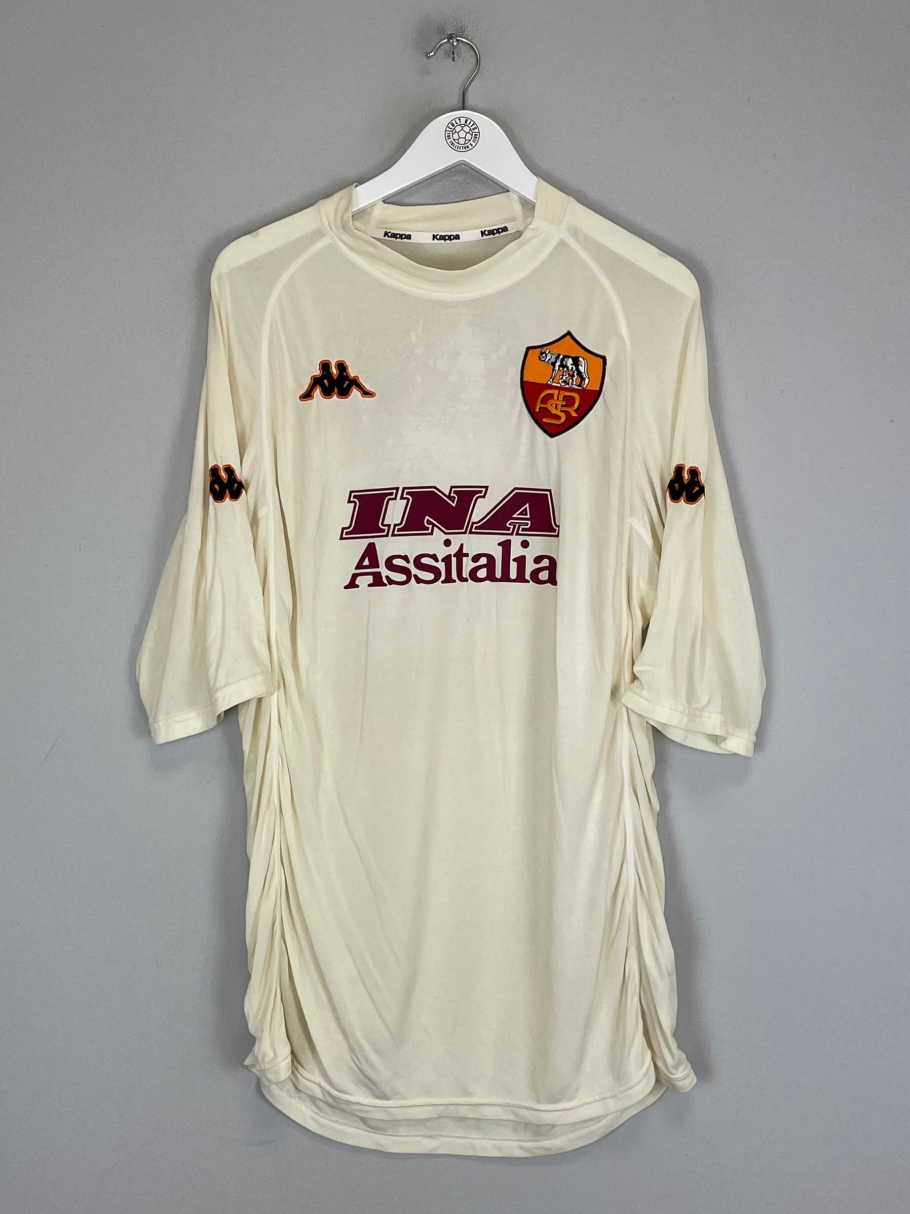 Shop 2000/01 ROMA TOTTI #10 AWAY SHIRT (XL) KAPPA, classic football shirts, vintage football shirts & retro soccer jerseys at Cult Kits