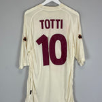 Shop 2000/01 ROMA TOTTI #10 AWAY SHIRT (XL) KAPPA, classic football shirts, vintage football shirts & retro soccer jerseys at Cult Kits