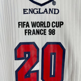 1997/99 ENGLAND OWEN #20 HOME SHIRT (L) UMBRO