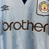 1995/97 MANCHESTER CITY #28 HOME SHIRT (XL) UMBRO