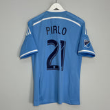 Shop 2015/16 NEW YORK CITY PIRLO #21 HOME SHIRT (M) ADIDAS, classic football shirts, vintage football shirts & retro soccer jerseys at Cult Kits