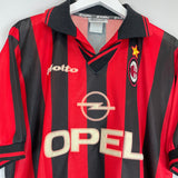 1997/98 AC MILAN HOME SHIRT (L) LOTTO