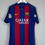 Shop 2016/17 BARCELONA A.INIESTA #8 HOME SHIRT (M) NIKE, classic football shirts, vintage football shirts & retro soccer jerseys at Cult Kits
