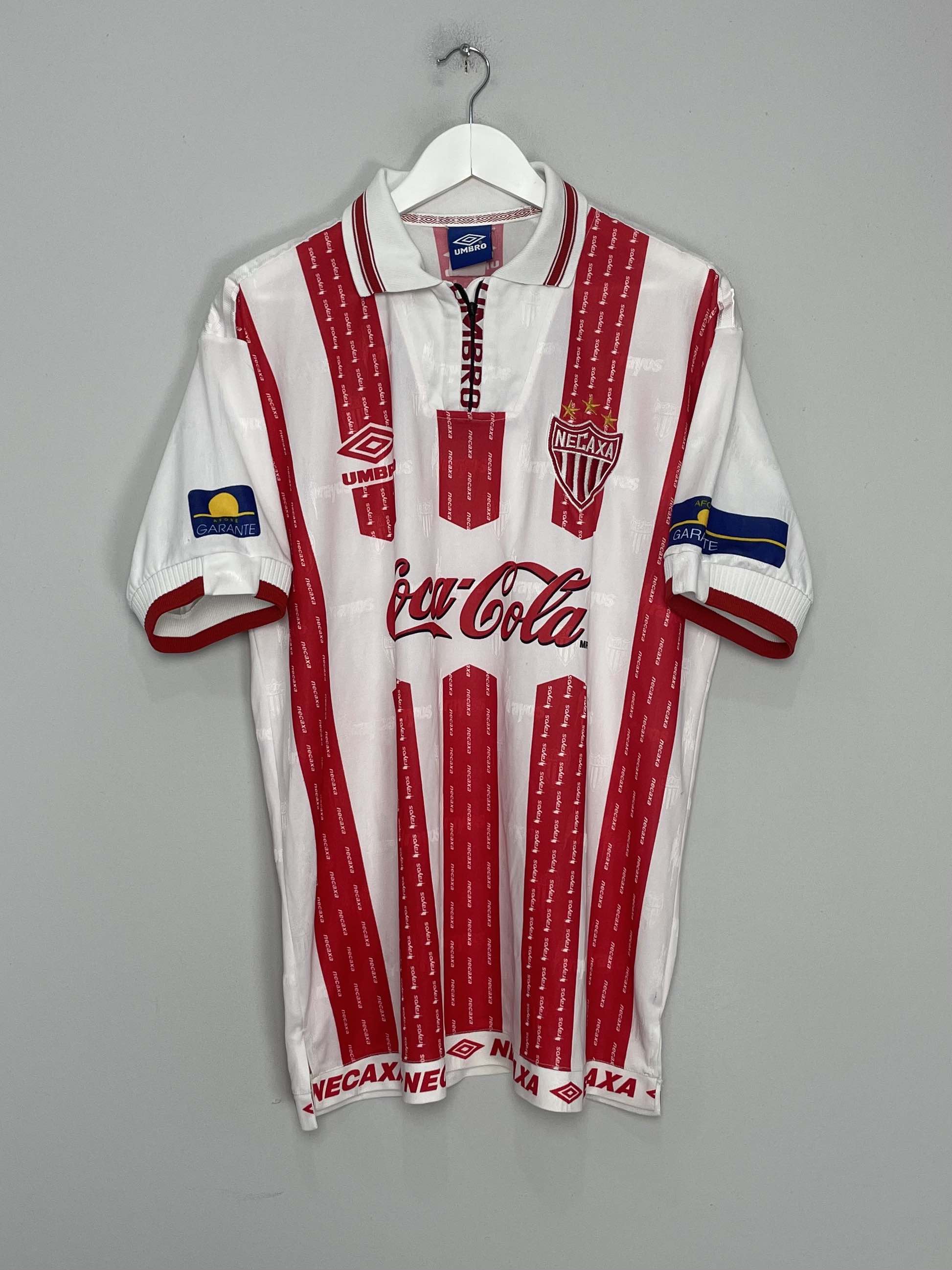 Shop 1999/00 NECAXA HOME SHIRT (XL) UMBRO, classic football shirts, vintage football shirts & retro soccer jerseys at Cult Kits